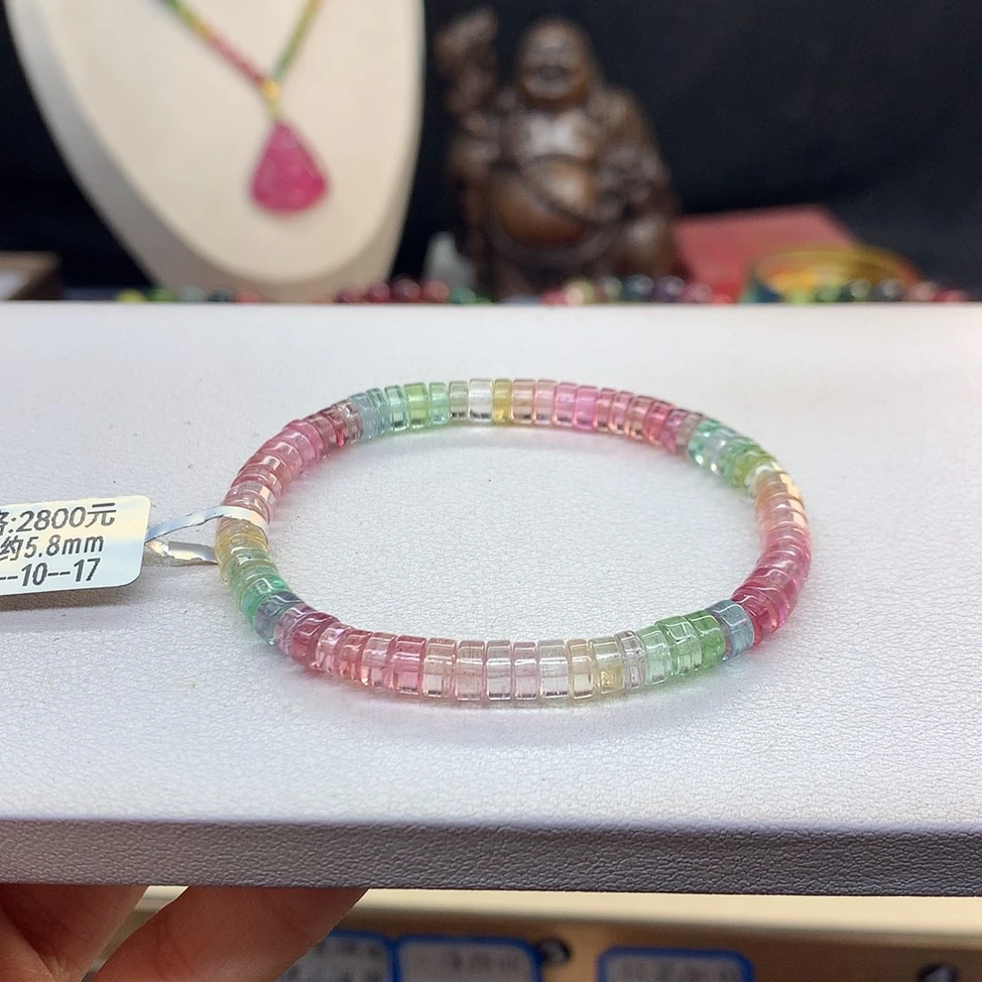 未镶嵌碧玺手串5.8/荧光人鱼姬。