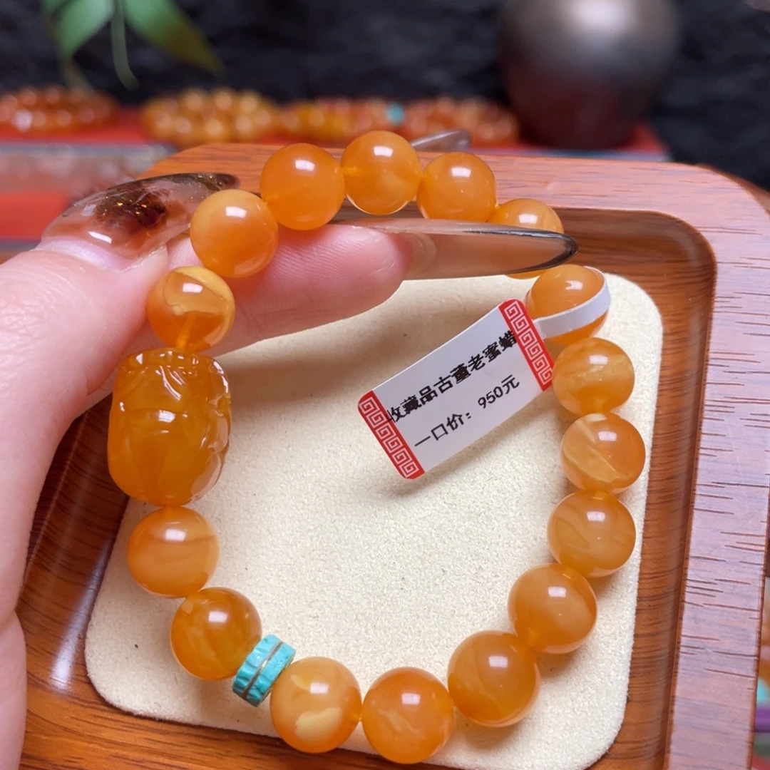 蜜蜡未镶嵌颈饰手串