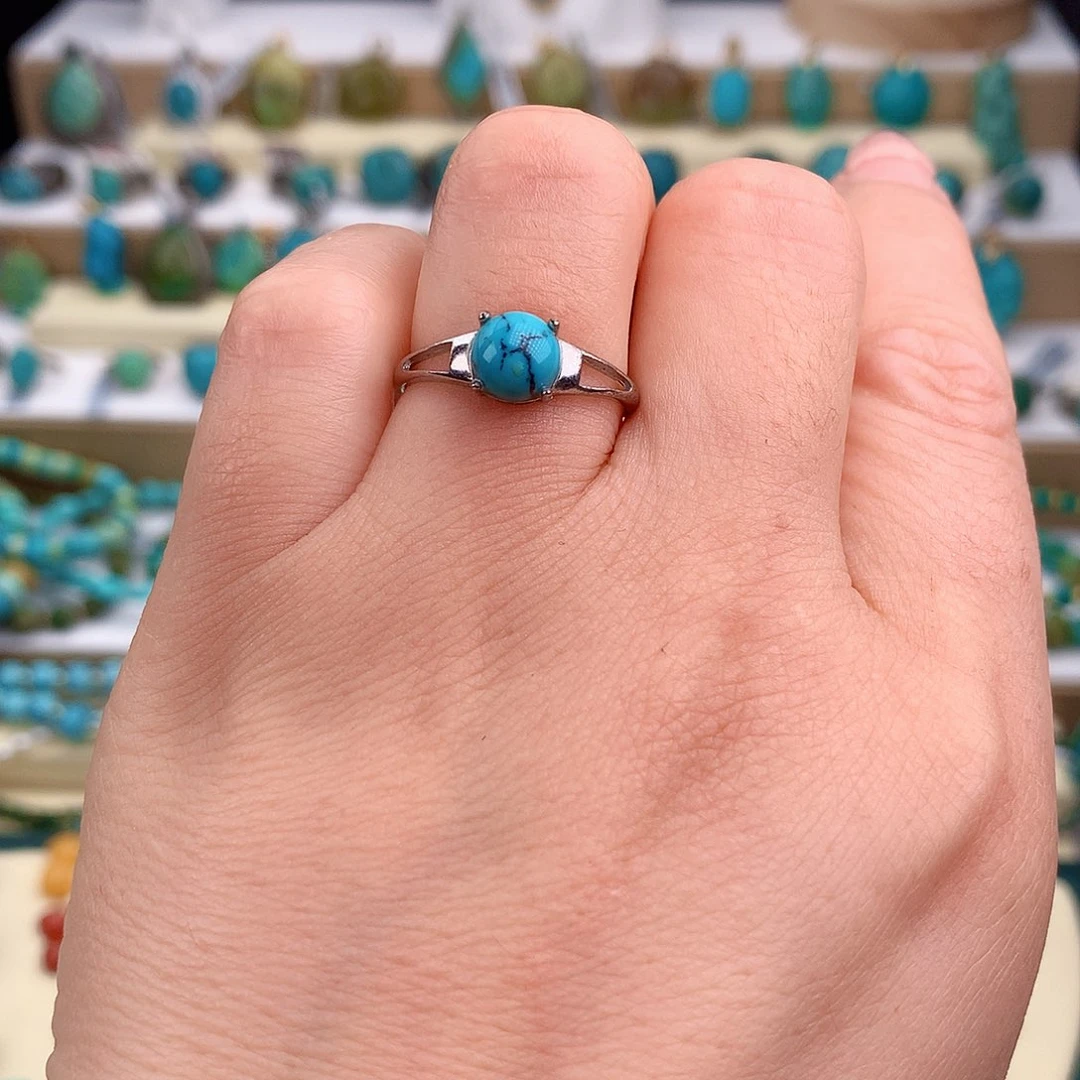 绿松石未镶嵌戒指