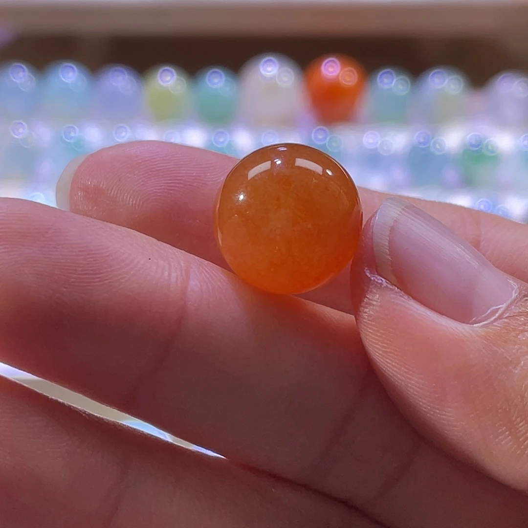 散珠翡翠君*缅甸翡翠a货烧红