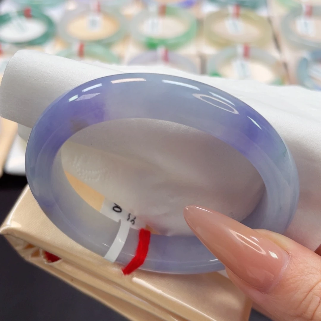 未镶嵌手镯翡翠54贵妃见光不失色莫奈花园36号