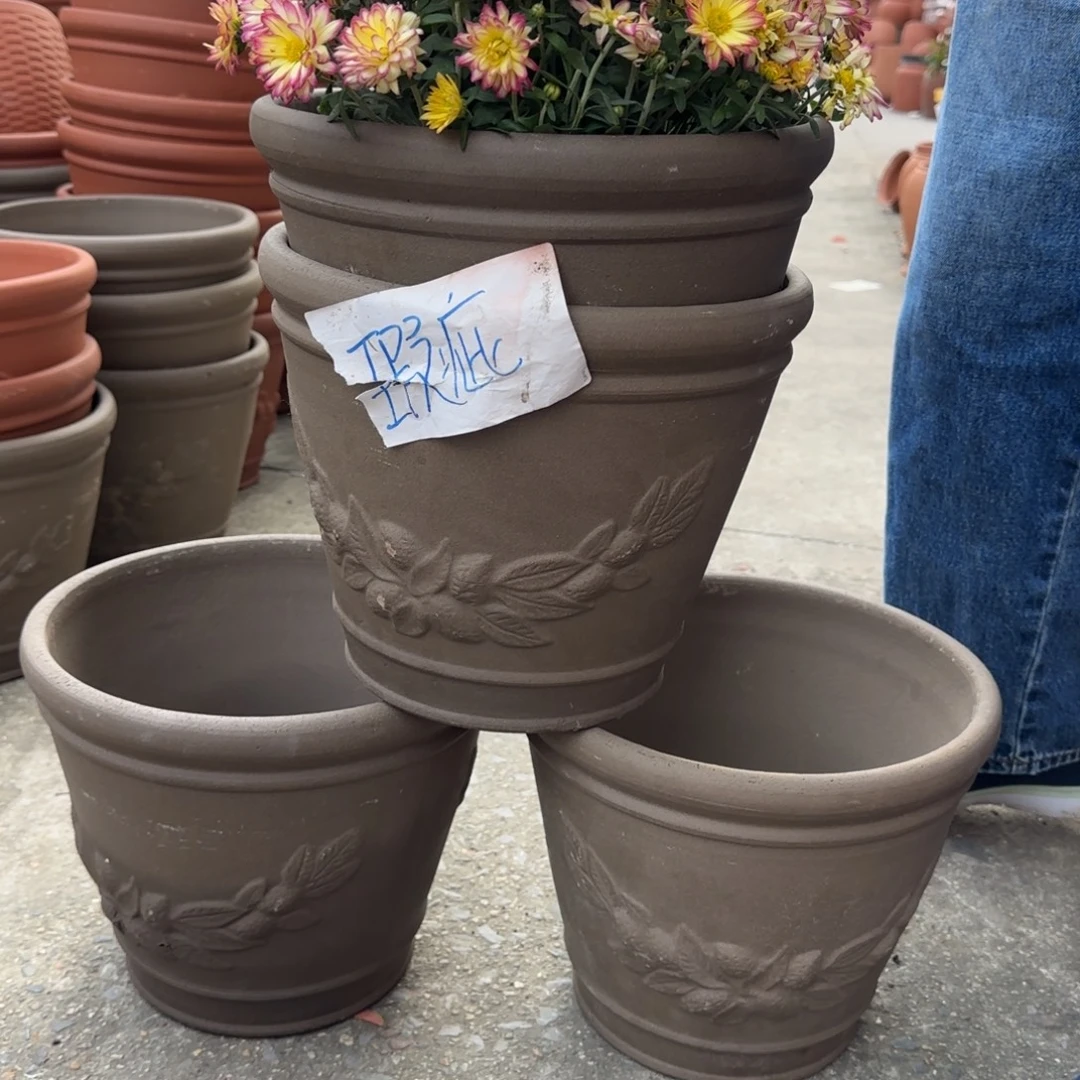 紫砂花盆口30高25宜兴紫砂瑕疵不指定