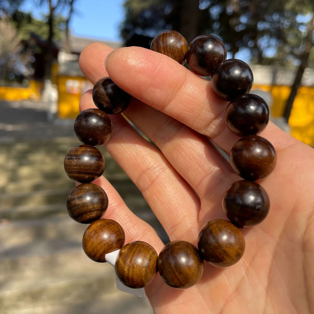 325沉木圆珠手串