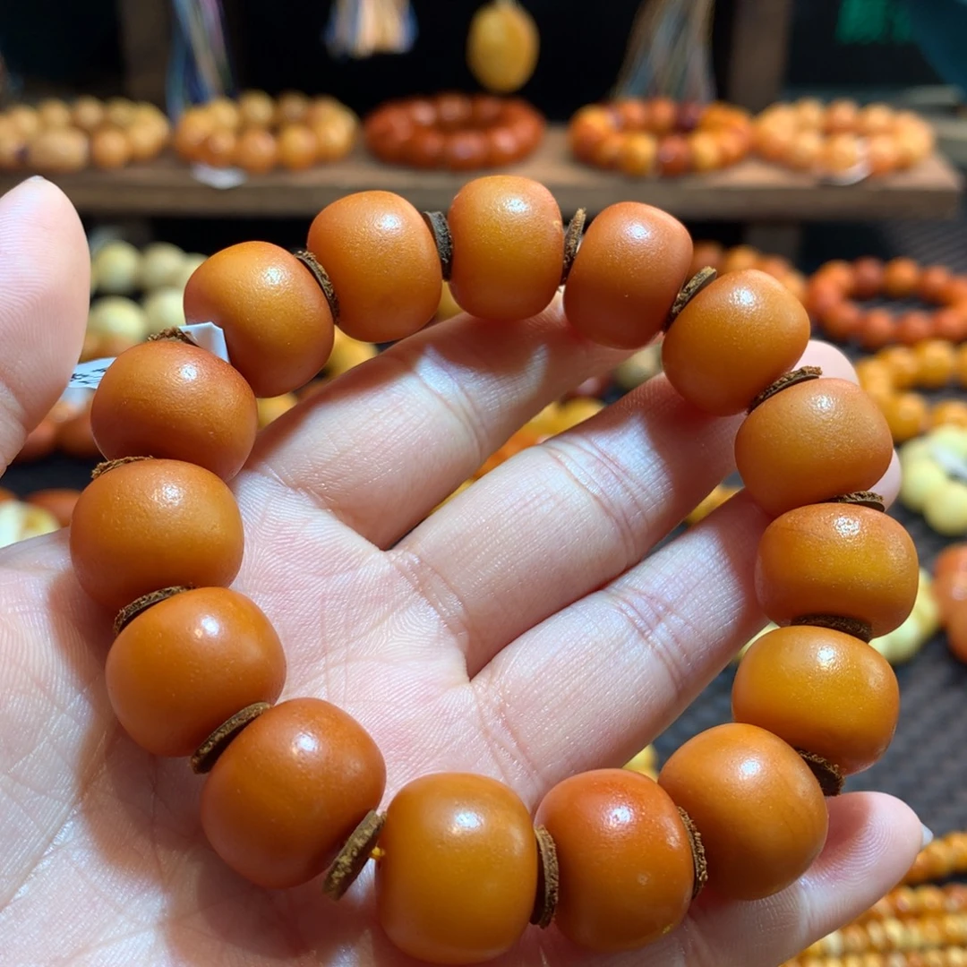 天****蜜蜡未镶嵌手串蜜蜡手串