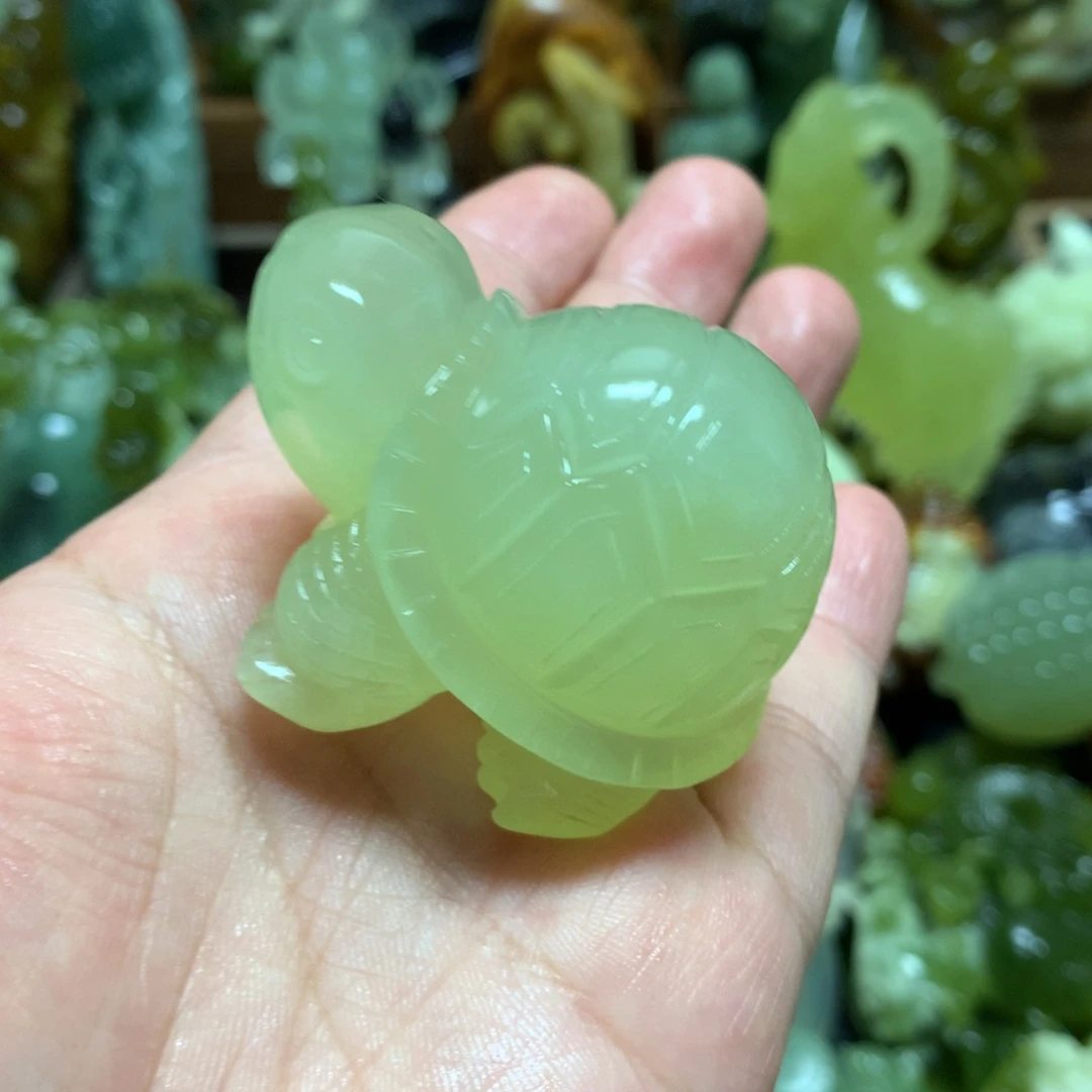 岫玉未镶嵌手把手把