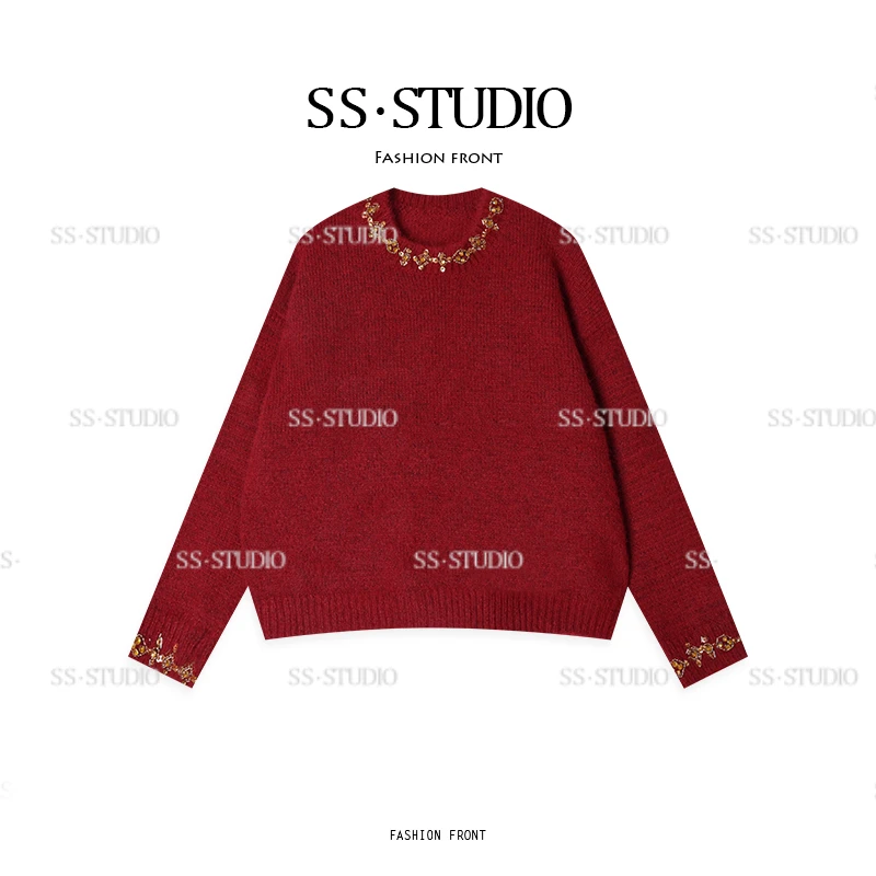 诗诗·简约设计款时尚休闲减龄气质女秋冬毛衣SS-000306H