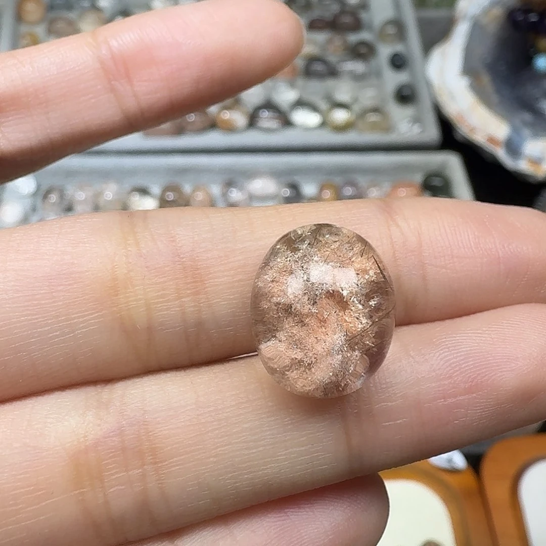 水晶定制款粉幽灵不退换未镶嵌一****❤