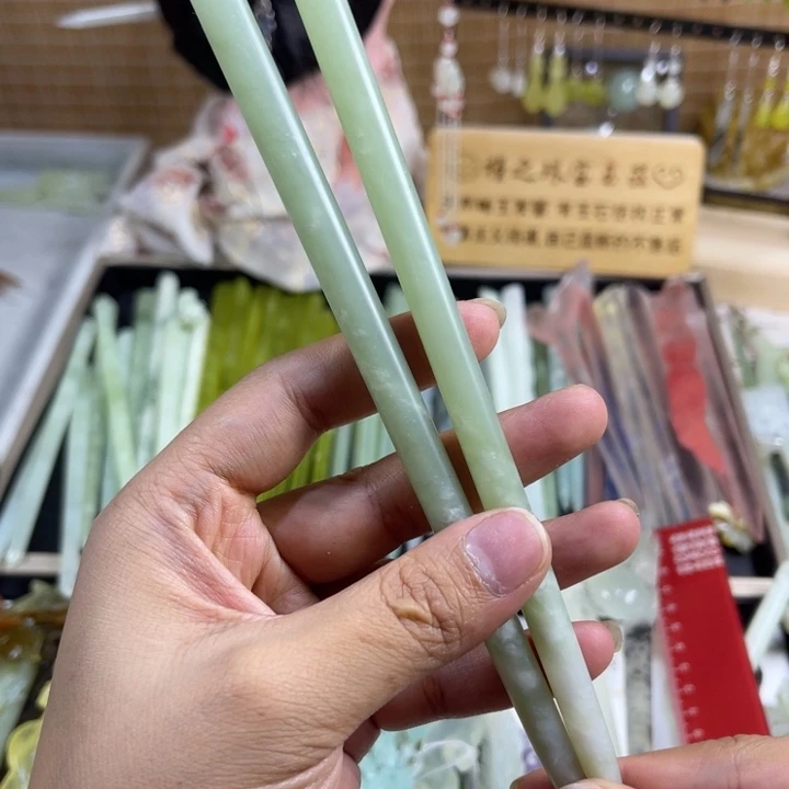 蛇纹石玉未镶嵌发饰8