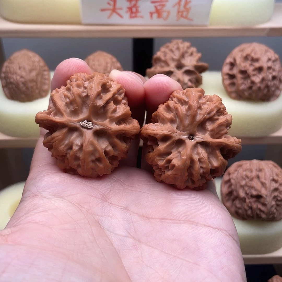 吊坠文玩核桃东***粉41全品苹果园