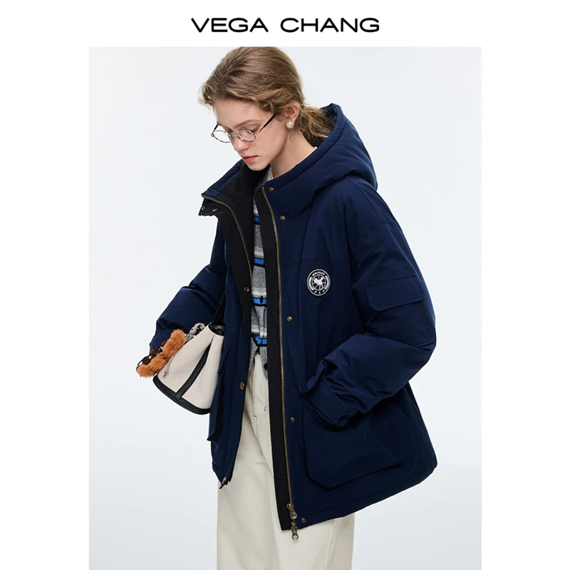 VEGA CHANG【安心绒3.0版】三防羽绒服女冬貉子毛派克服外套0223TZ