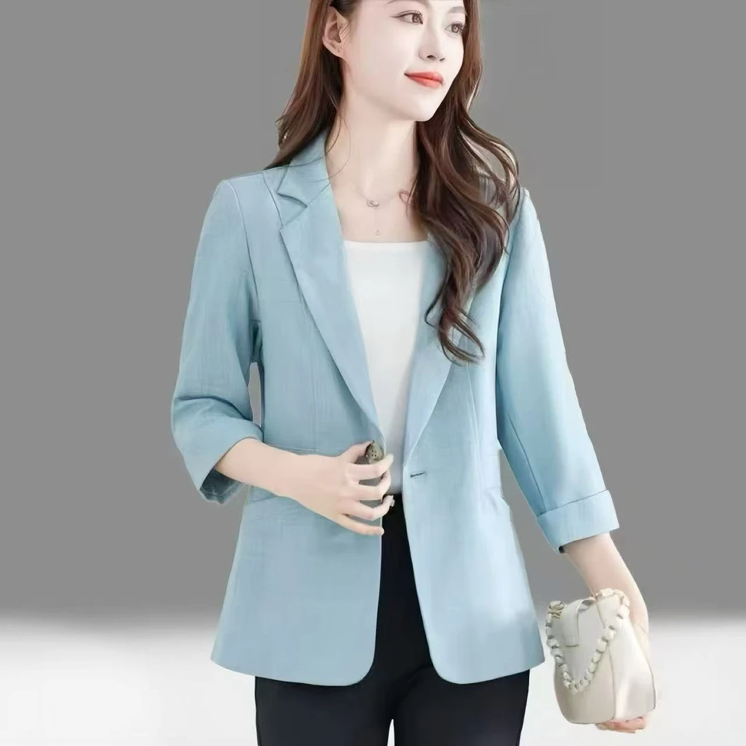 【送胸针】2025春季新款设计感时尚气质西装女洋气显瘦遮肉小西服