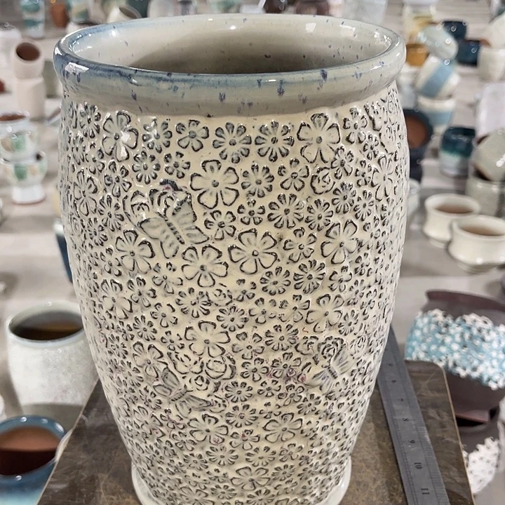 紫砂花盆高30口19