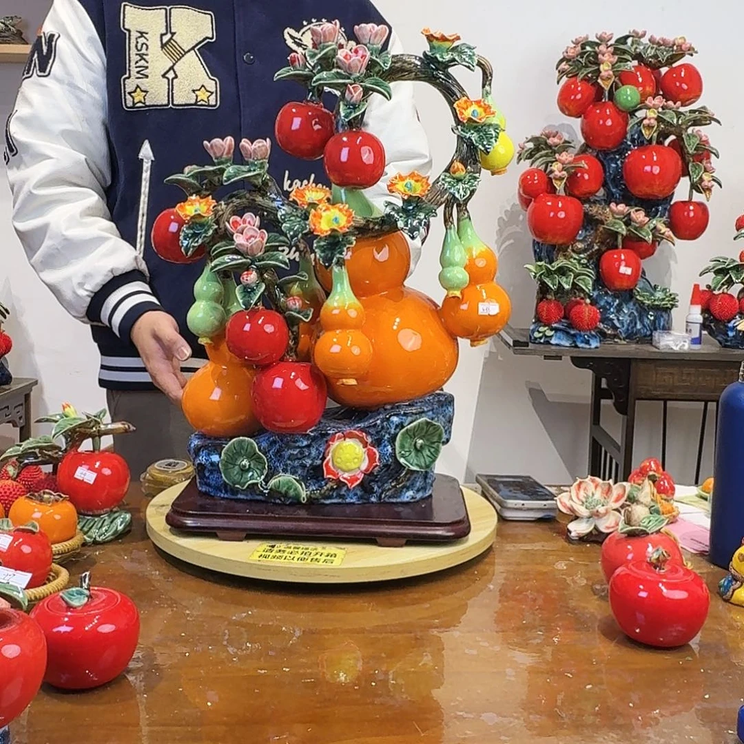 陶瓷，葫芦苹果小的