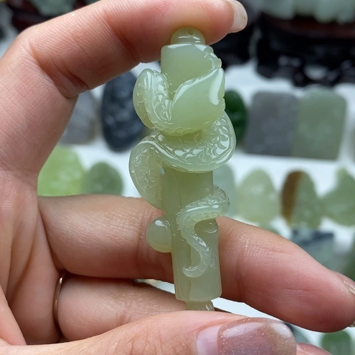 和田玉未镶嵌颈饰28