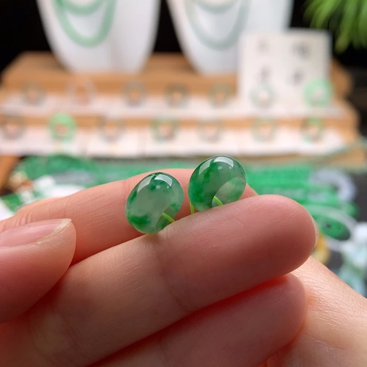 花***）翡翠未镶嵌手链天然缅甸A货翡翠