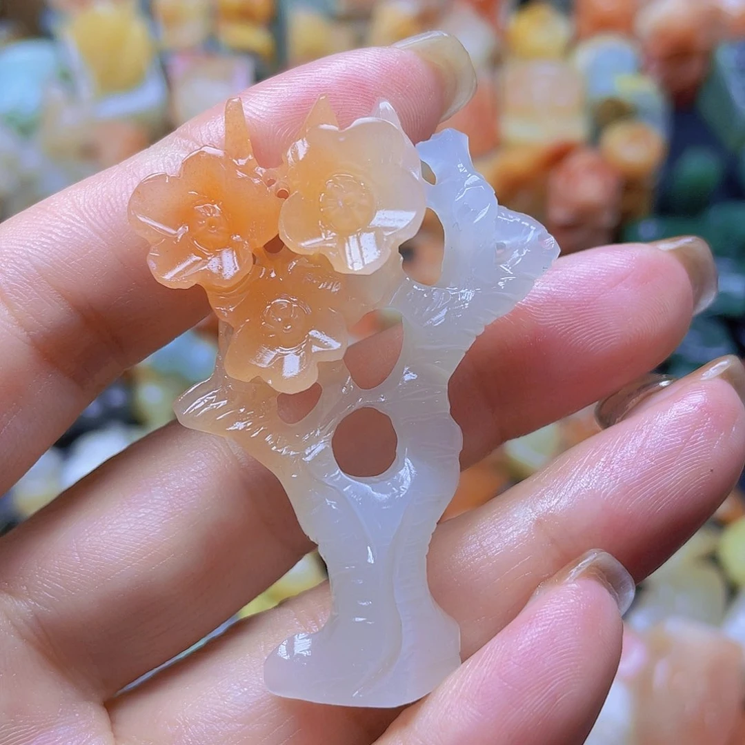 青田石印石水洞桃花