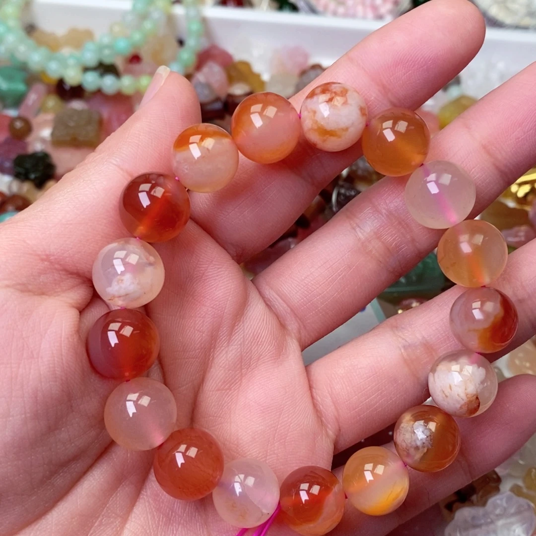 玛瑙未镶嵌手链手串单圈