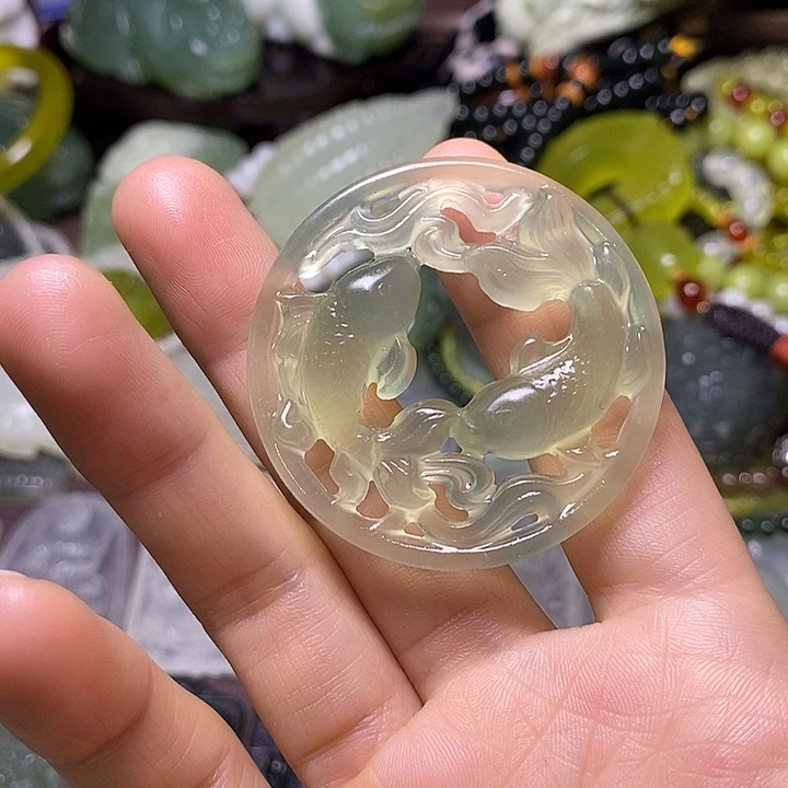 岫玉未镶嵌岫玉挂件