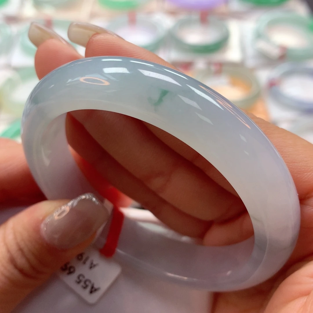 翡翠手镯未镶嵌55正51号88