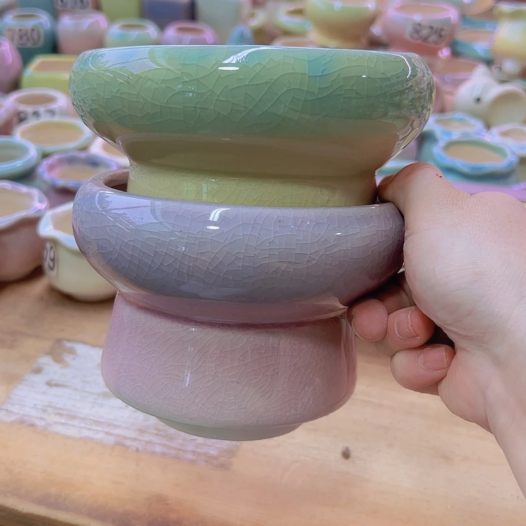 陶瓷花盆当场满12包邮