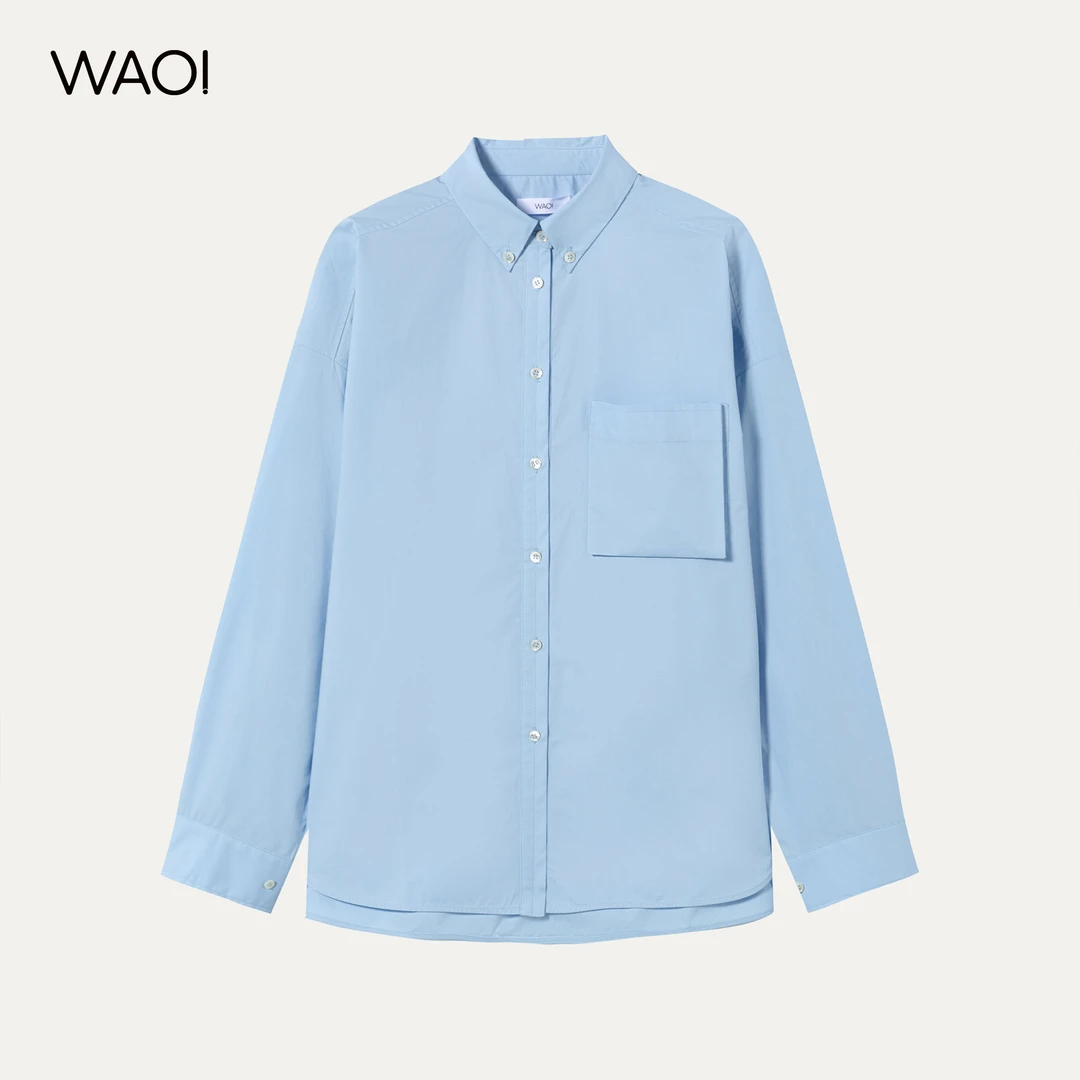 HDL WAOI·纯色方口袋衬衫