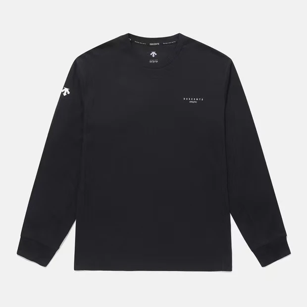 DESCENTE/迪桑特韩国版男款圆领户外含棉长袖T恤SP323UTL71