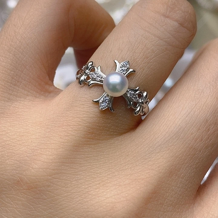 戒指未镶嵌淡水珍珠