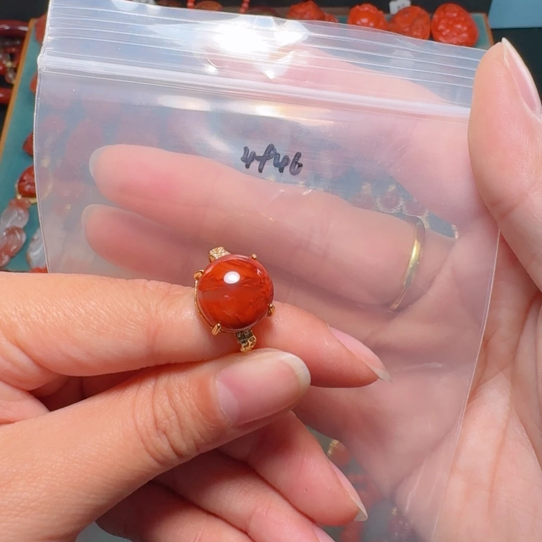 南红玛瑙南红银S925镶嵌