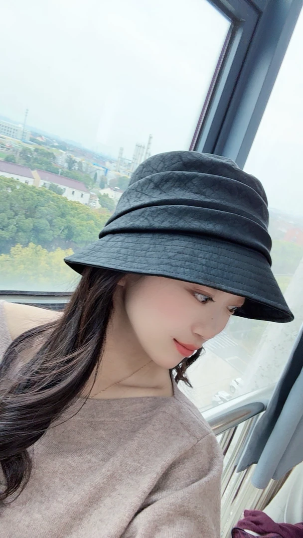《樱美嘉》DY2264桑蚕丝香云纱夏季遮阳帽子时尚百搭显白