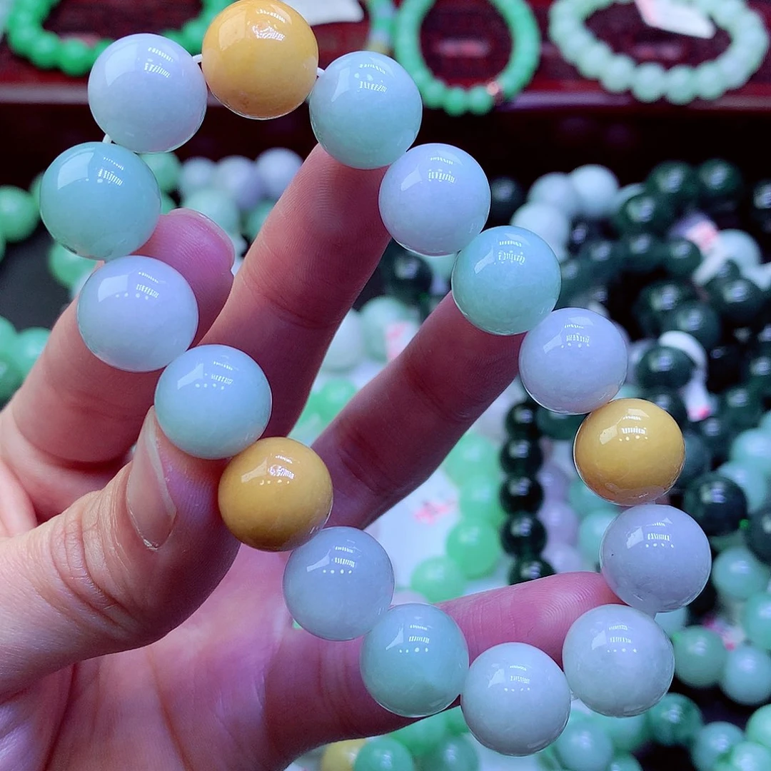 翡翠未镶嵌毛衣链