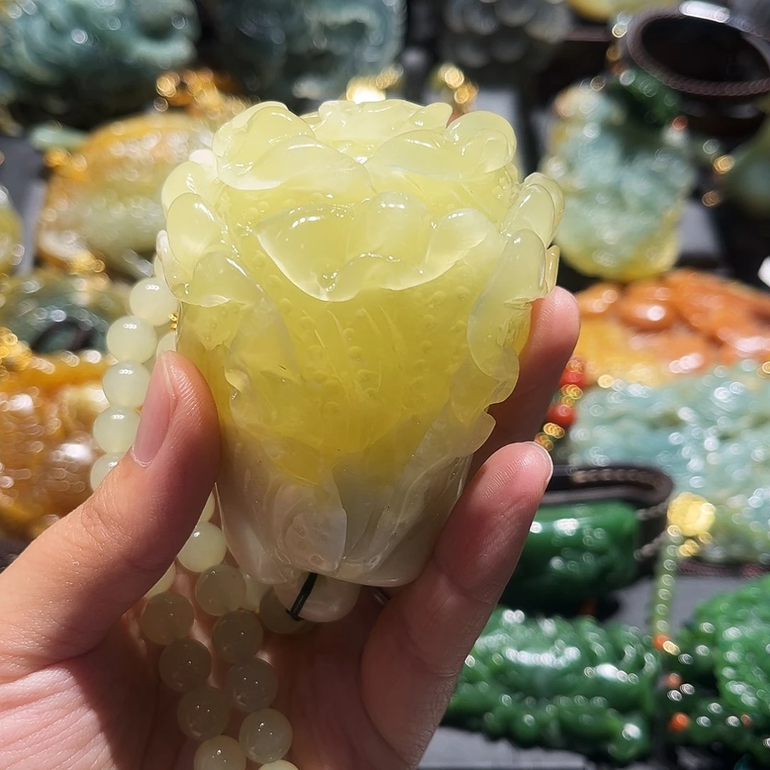 岫玉未镶嵌毛衣链