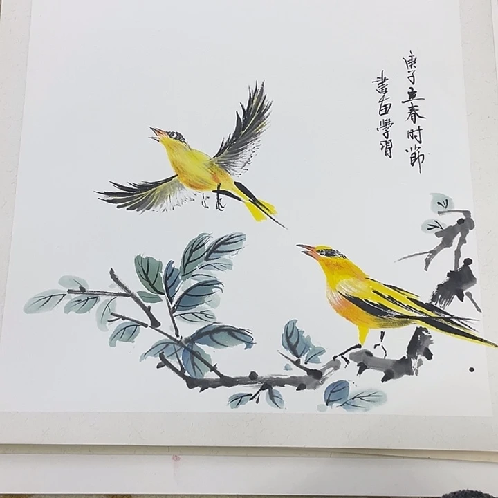 国画38-38卡纸作品艺