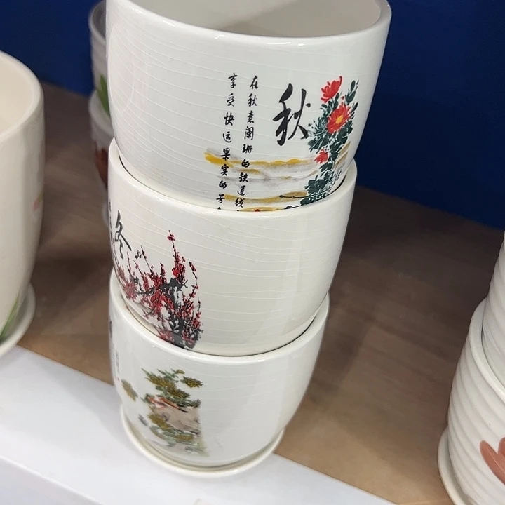 微瑕陶瓷花盆满9.9发