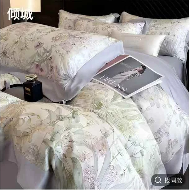 【四件套】轻奢高档夏凉被印花欧式床上四件套 5668 F01