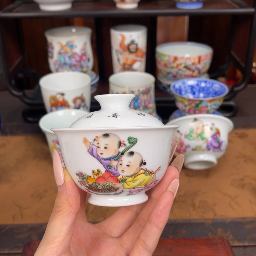 江***院景德镇全手工手绘陶瓷