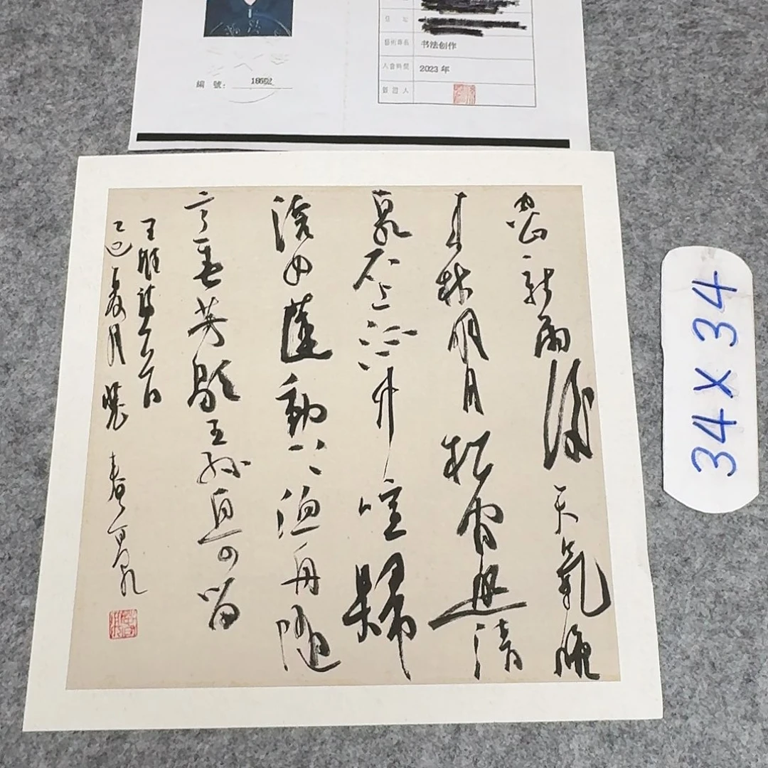 书法中书裴春亮34×34