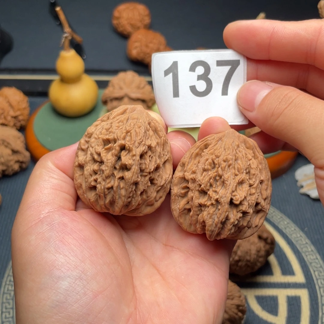 吊坠文玩核桃40全品虎头137号