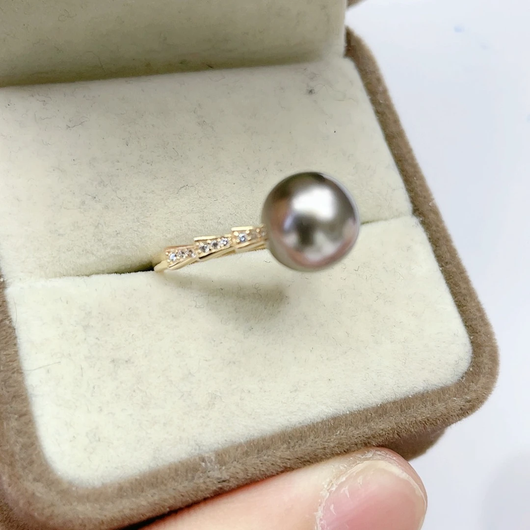 海水珍珠戒指银S925镶嵌