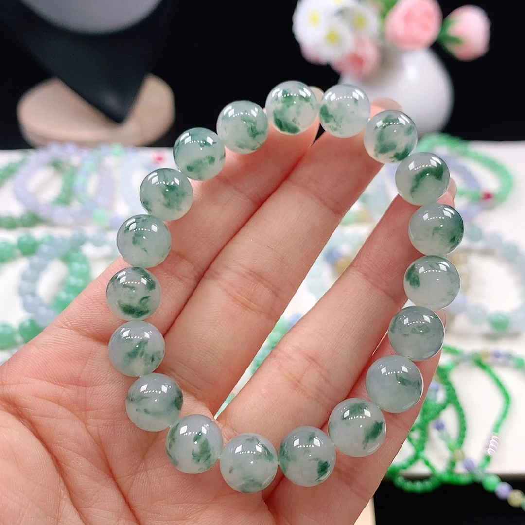 翡翠未镶嵌手链10mm