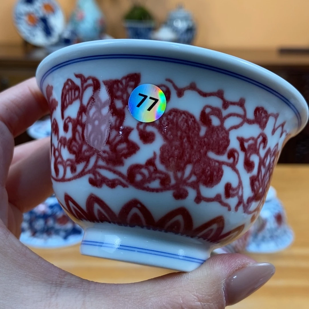 手绘现代茶具非古董