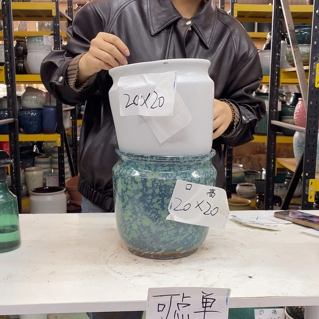 宜兴紫砂粗陶花盆
