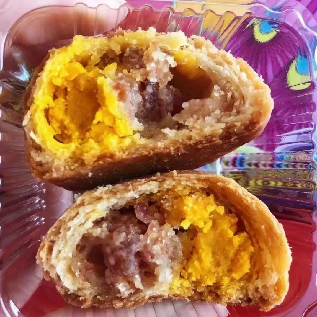 云南云腿小饼蛋黄火腿月饼35个一盒礼盒装