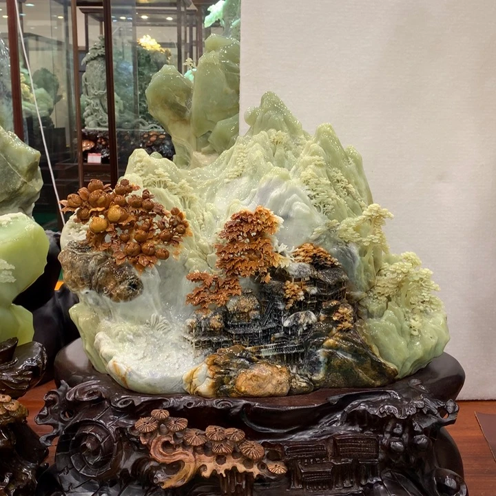 蛇纹石玉未镶嵌珠宝奇石