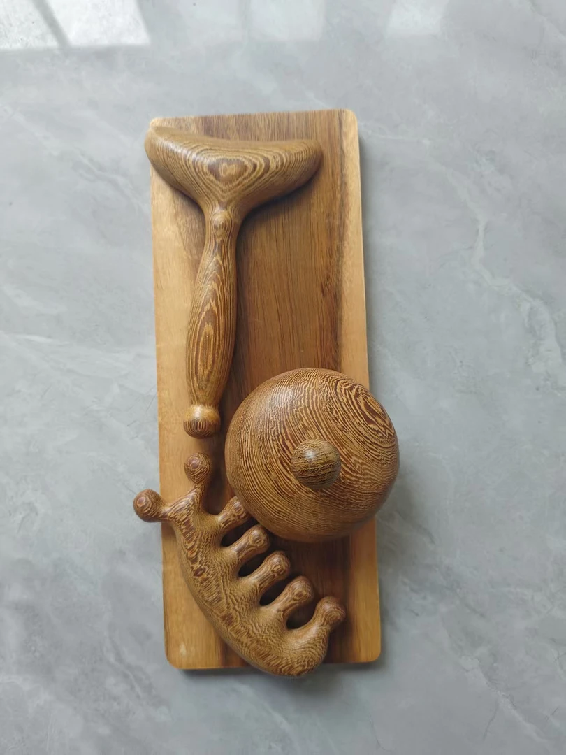 鸡翅木保健按摩套装