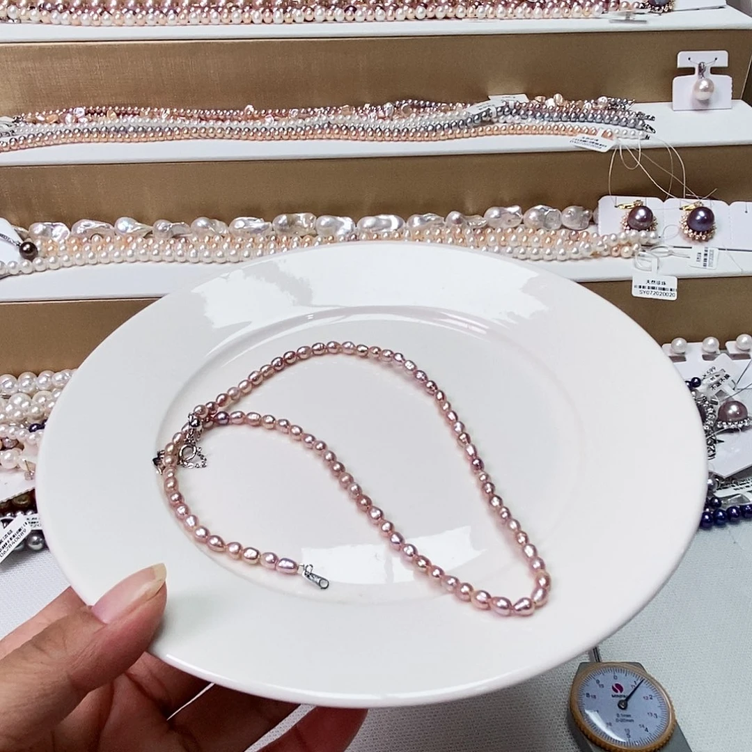 银S925镶嵌淡水珍珠珍珠首饰