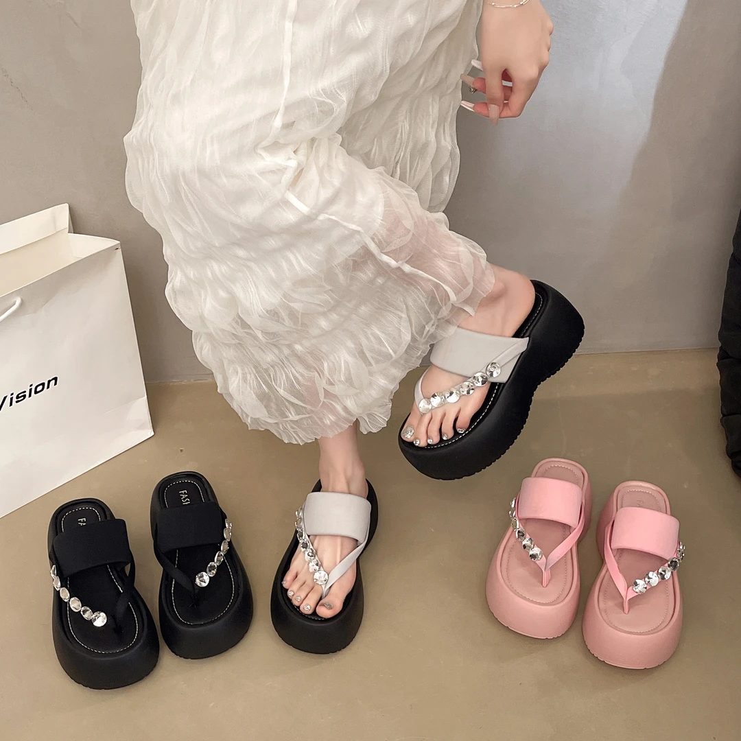 【好物分享】2025新款韩版人字拖女厚底外穿增高百搭拖鞋-77051