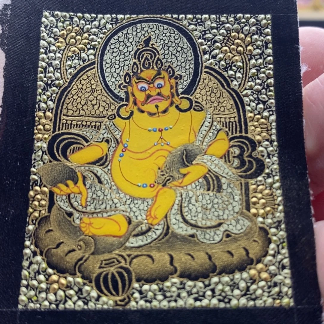 青海热贡黑金黄财神