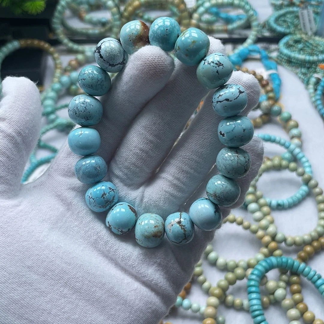 未镶嵌绿松石珠宝奇石米*13+