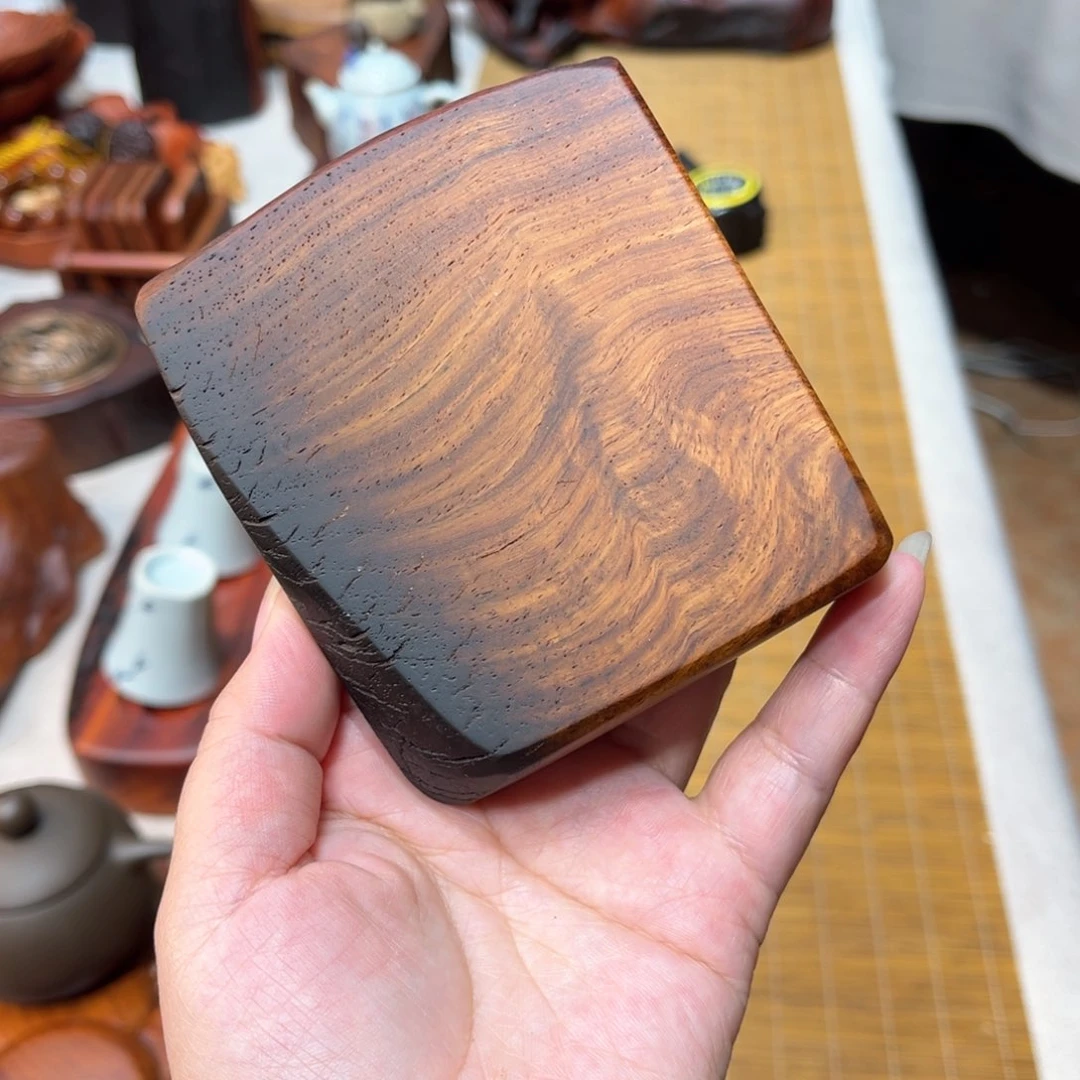 缅甸花梨壶承底座