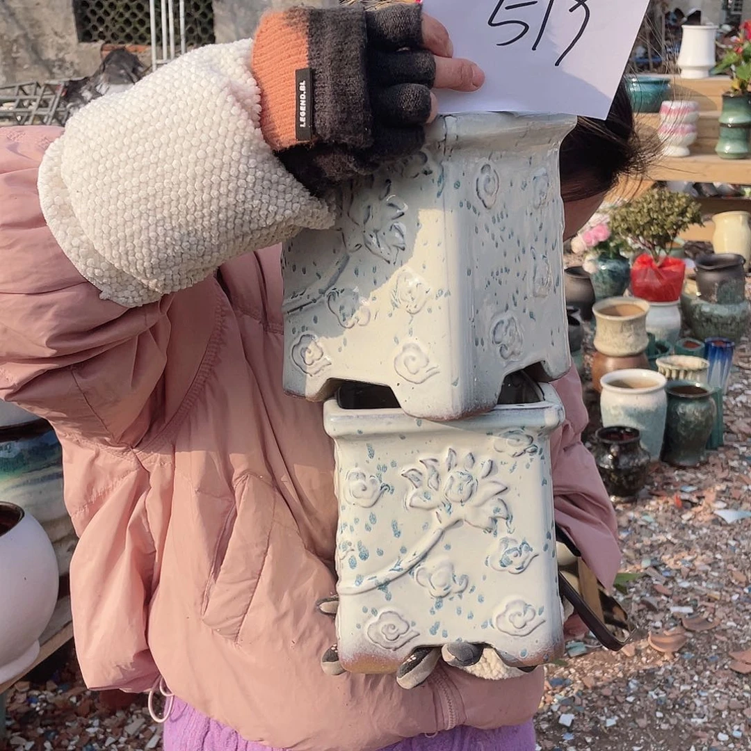 红陶王嫂花盆0204-519